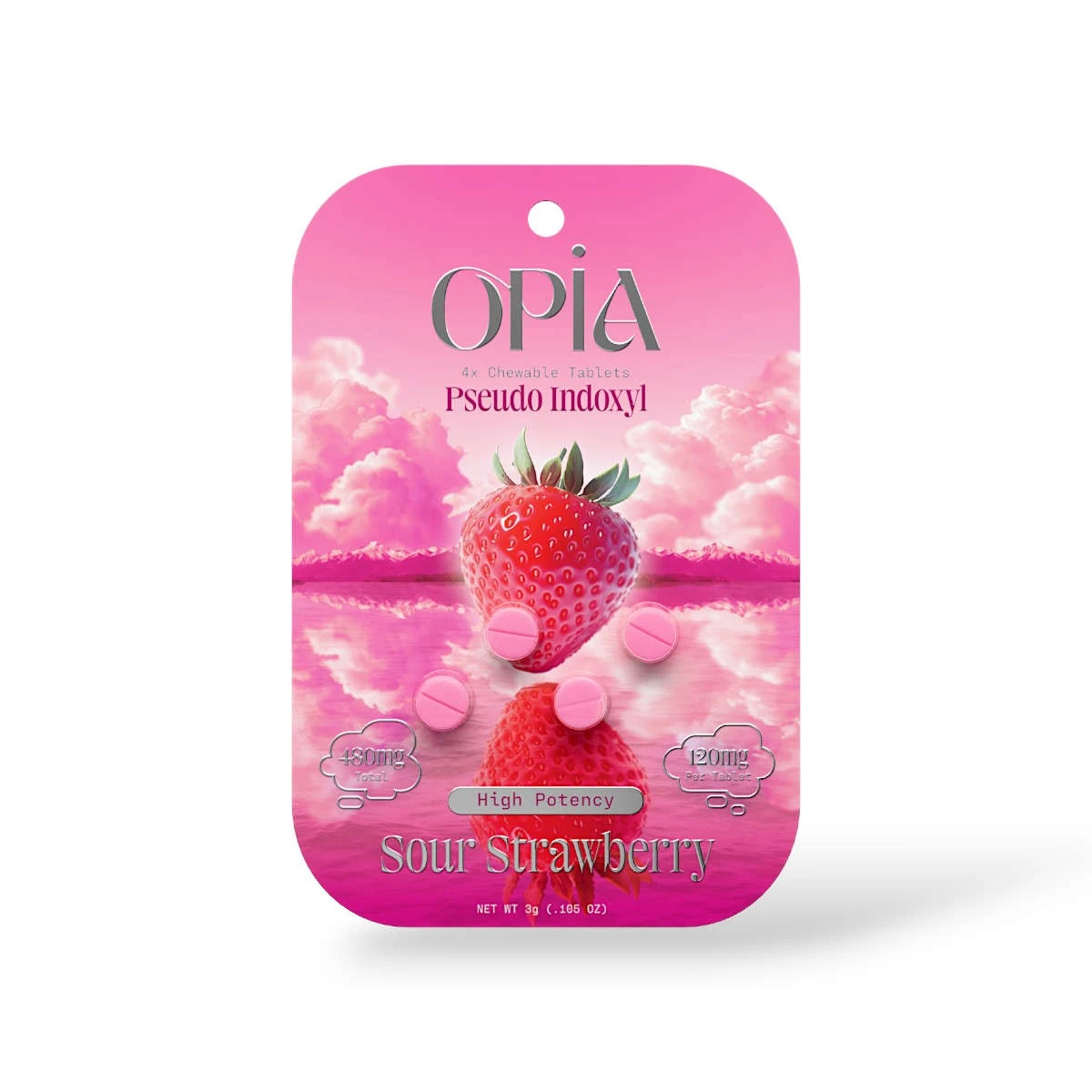 Opia Pseudo Indoxyl Sour Strawberry 120mg Per Tablet 0 Reviews